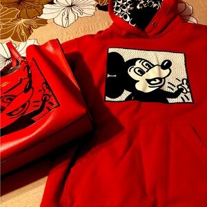 Coach Vibrant Red and Black Tote Bag for Stylish Carrying